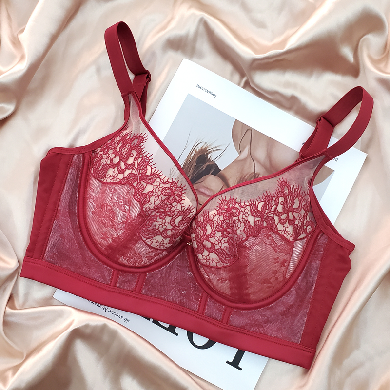 品牌性感文胸调整内衣蕾丝女聚拢收副乳上托矫正外扩防下垂功能性