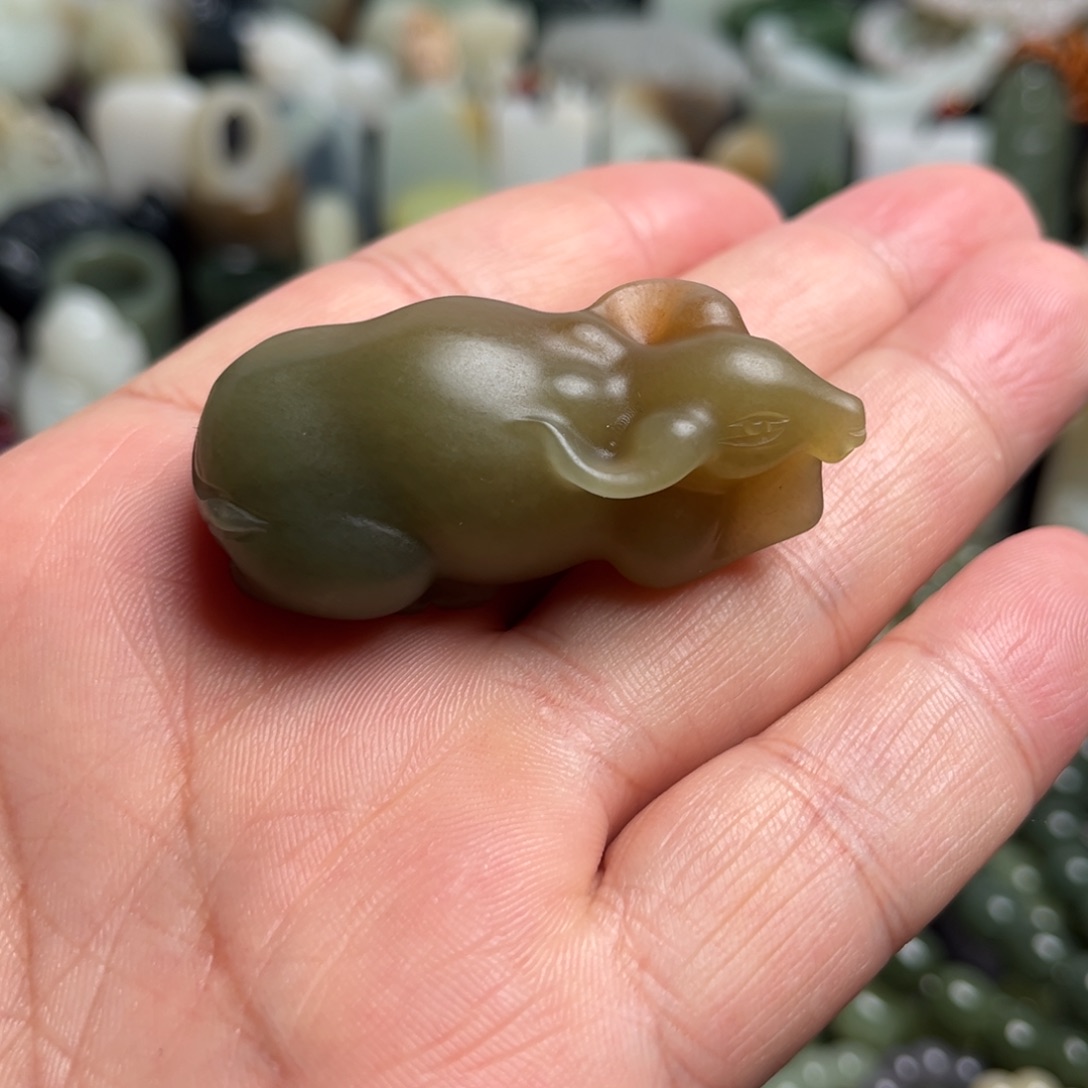 和田玉未镶嵌吊坠(不含链)