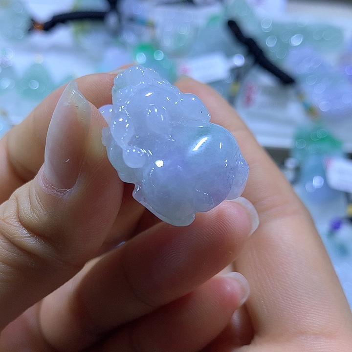 翡翠颈饰未镶嵌天然翡翠A货吊坠