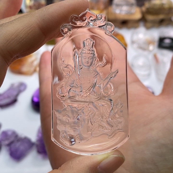 水晶颈饰未镶嵌岩*定制