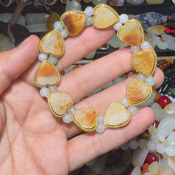 和田玉未镶嵌手链