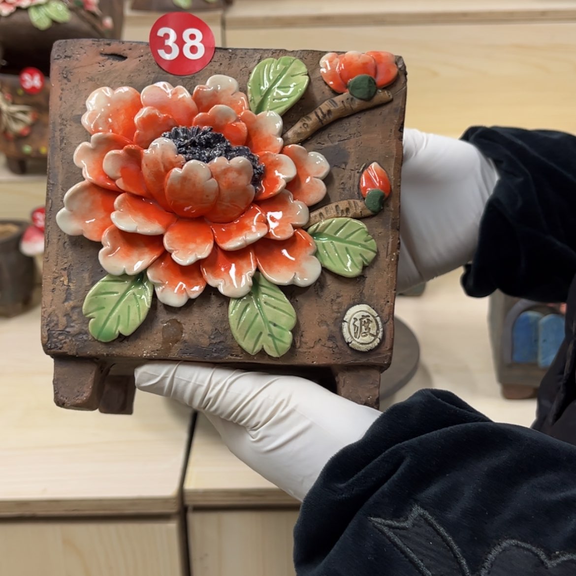 【闪购商品】紫砂花盆38号内口径12.5×12.5脚高15