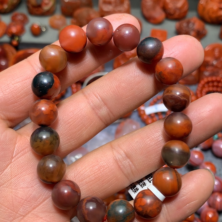 南红玛瑙手串未镶嵌11m m