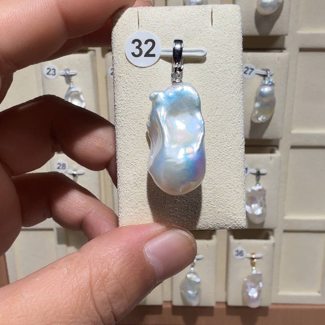 吊坠(不含链)合金淡水珍珠