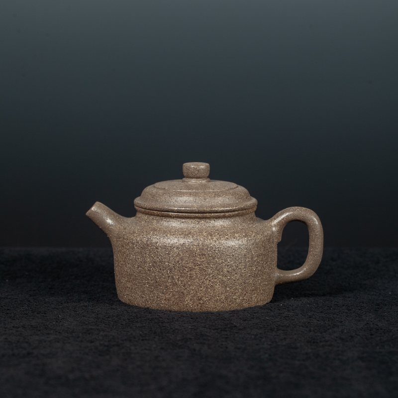 宜兴紫砂青砂段德钟壶紫砂茶壶泡茶紫砂壶茶壶正宗圆壶青段泥茶具