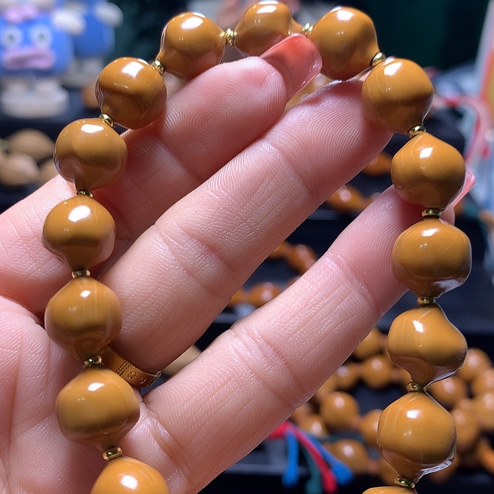 岁***➱手串/手链橄榄核三花手串