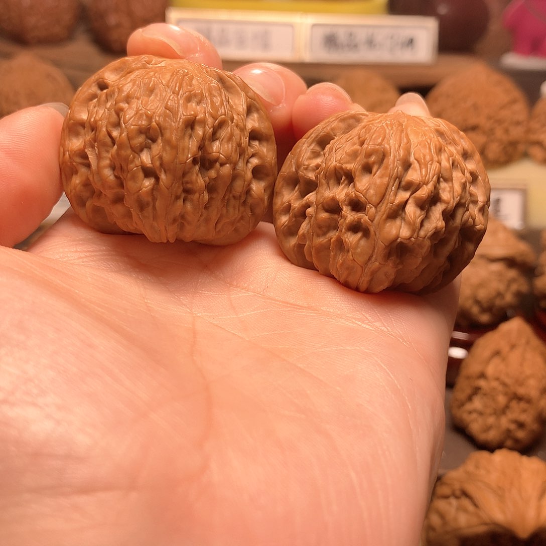 文玩核桃吊坠磨盘37全品正磨