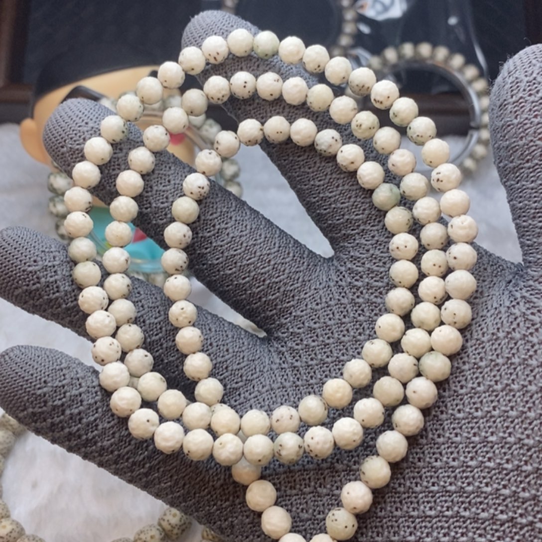 吊坠星月菩提雪球108