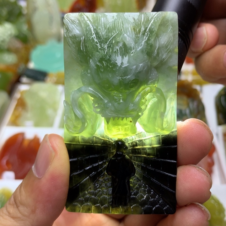 蛇纹石玉合金珠宝半成品