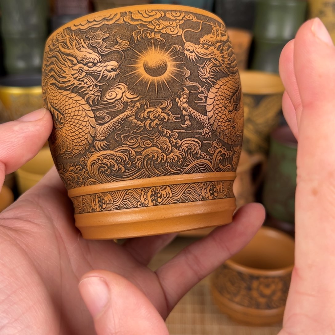 茶杯紫砂宜兴原矿紫砂杯