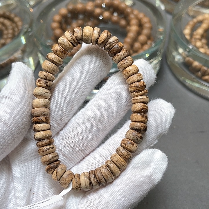 沉香手串达拉干虎斑老料9分沉8mm多