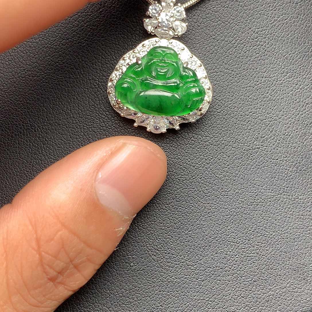 翡翠颈饰未镶嵌123456789