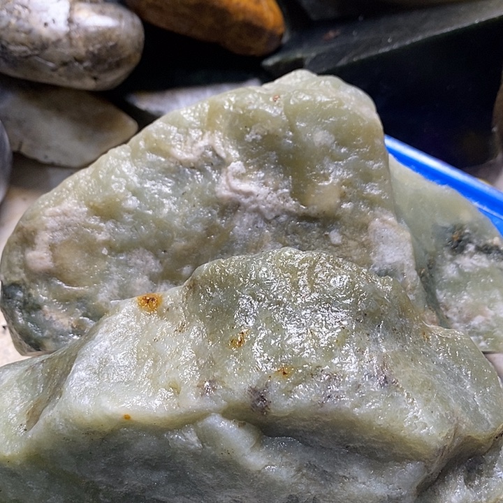 透闪石质玉珠宝半成品未镶嵌