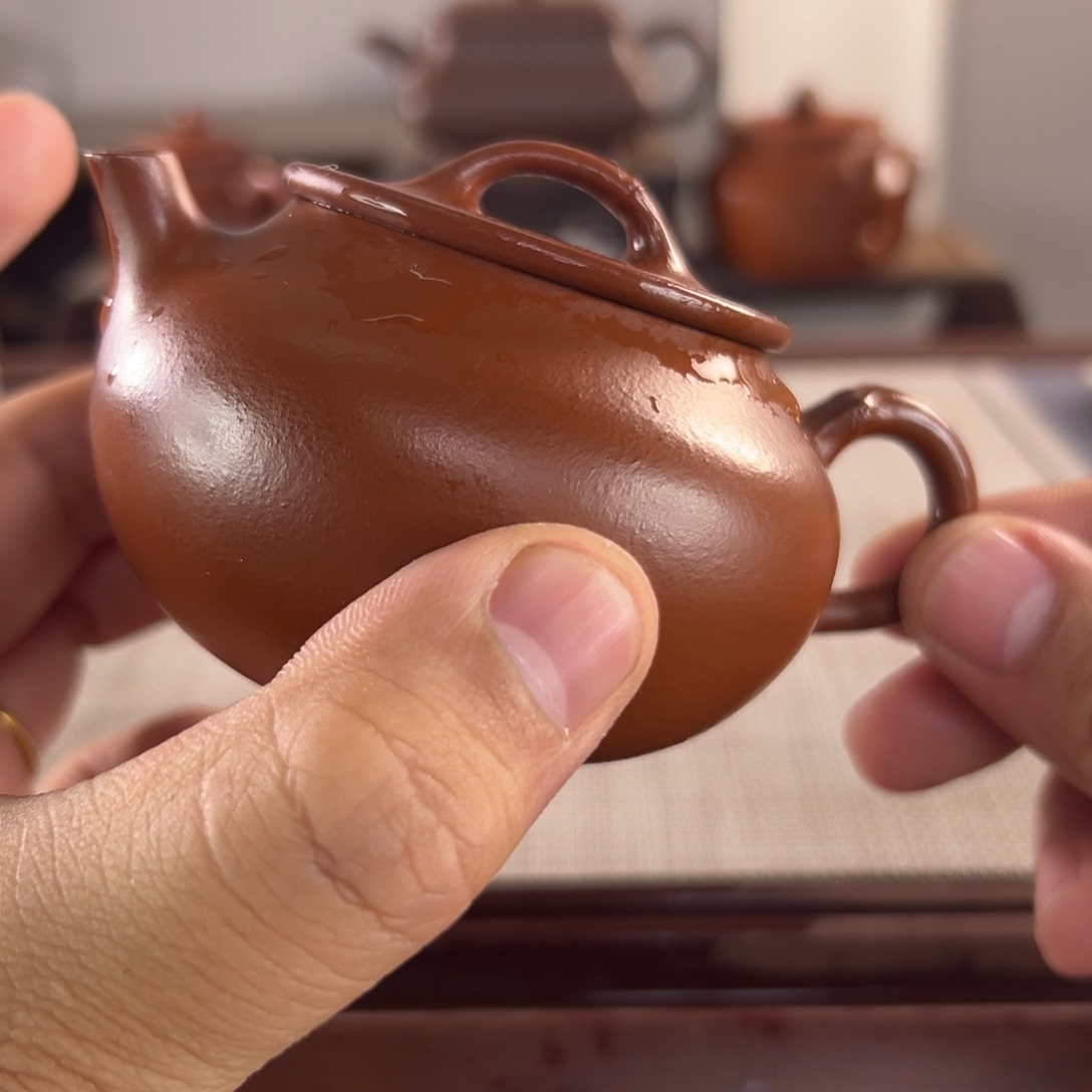 紫砂宜兴紫砂 微瑕茶壶