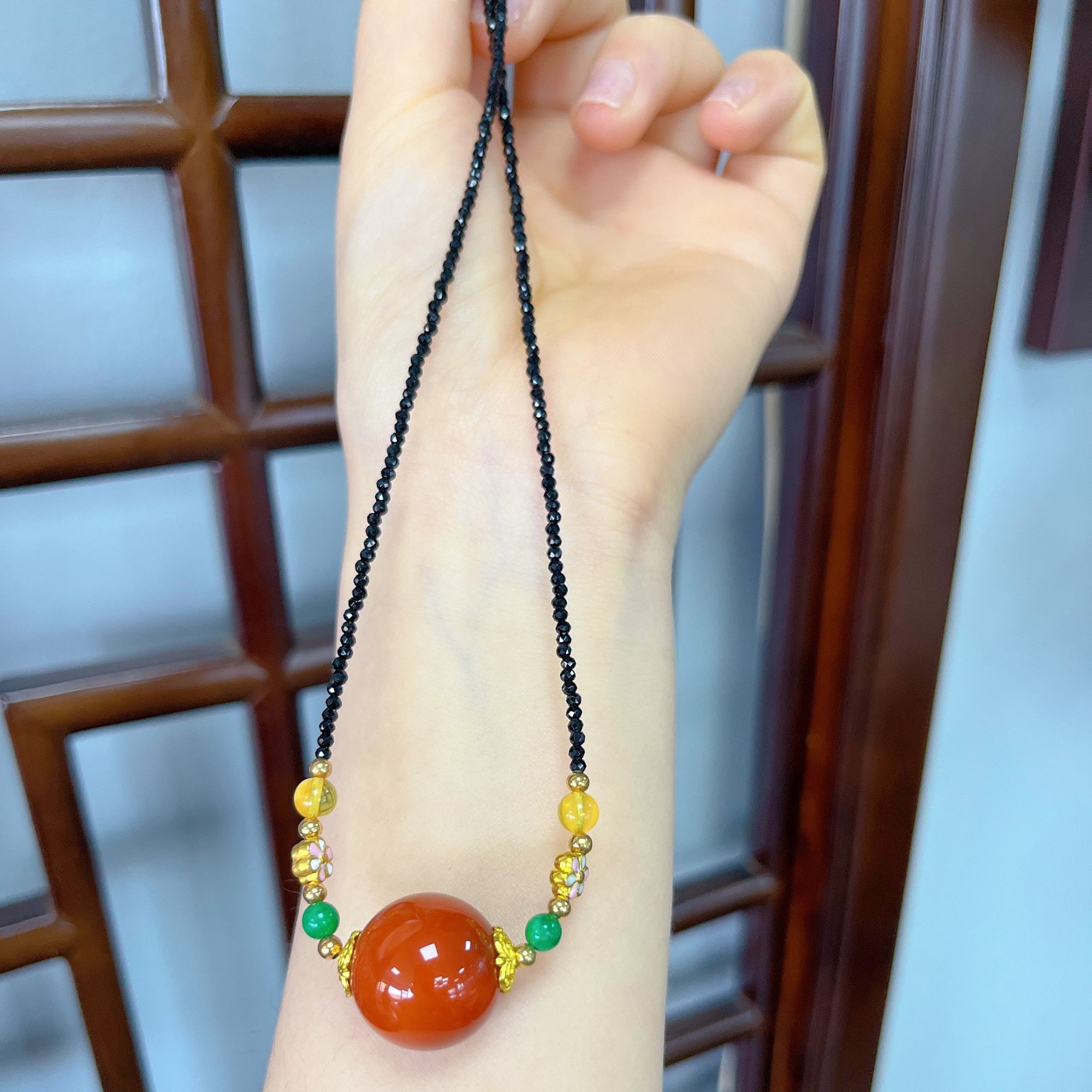 【莹莹专属】天然珠宝南红项链3129