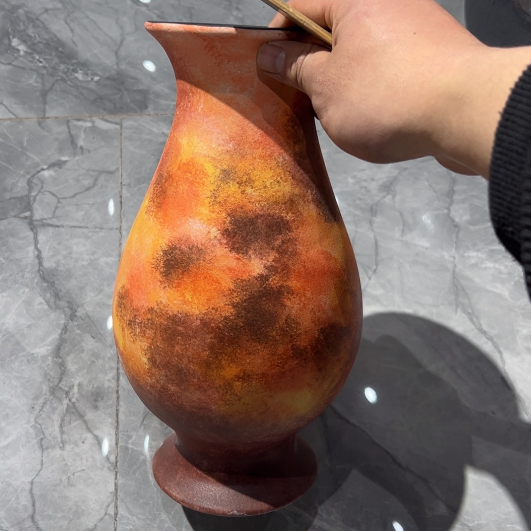 摆件陶瓷花瓶高31口7