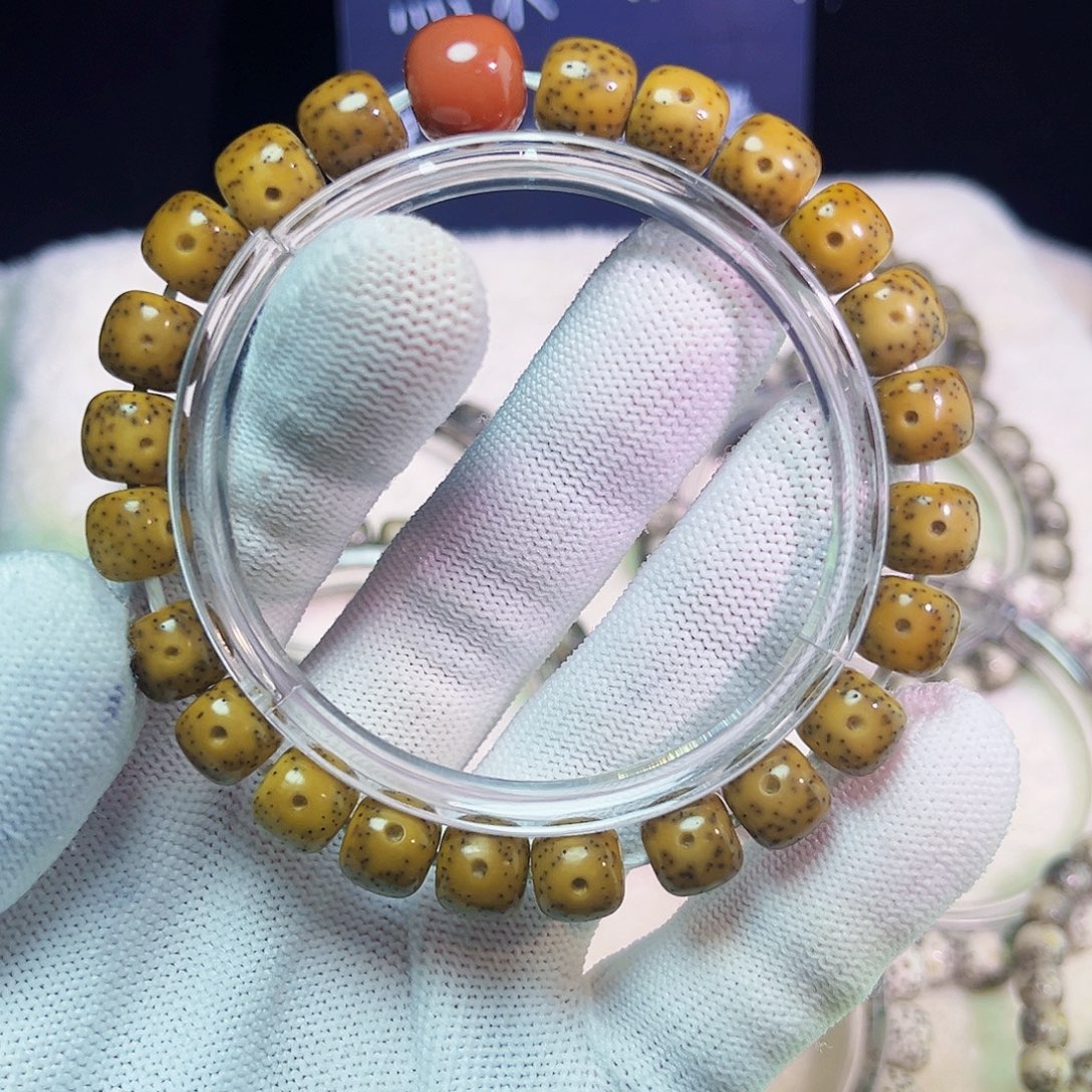 星月菩提手串毕业级带南红