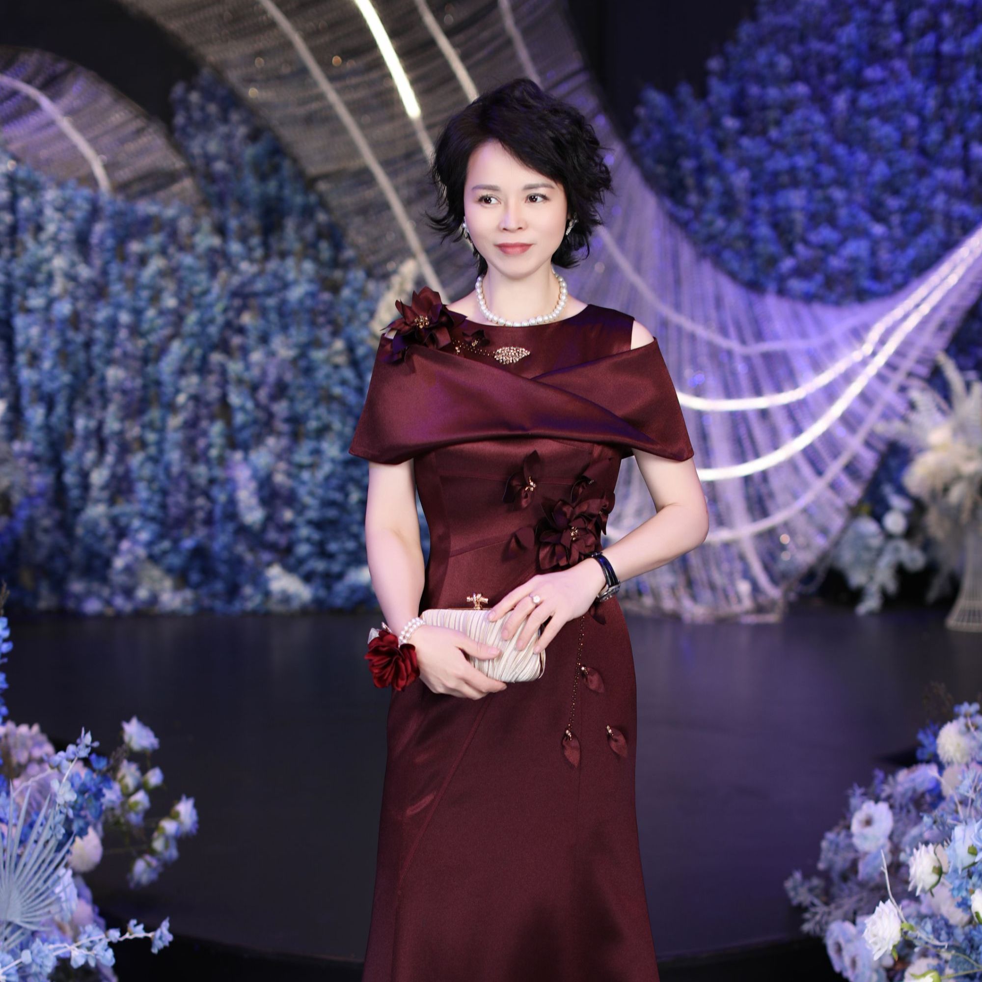 高定礼服宴会婚宴回门喜婆婆洋气丈母娘婚宴礼服