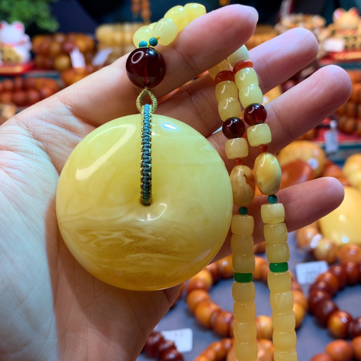 【闪购商品】蜜蜡吊坠(赠链)未镶嵌蜜蜡吊坠