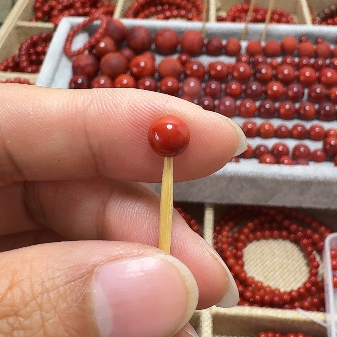 南红玛瑙未镶嵌项链