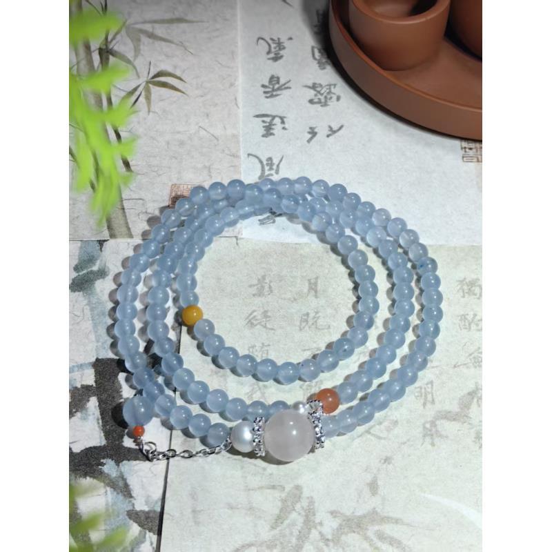 0.4海蓝宝 粉顶珠（无礼盒）1051 预售