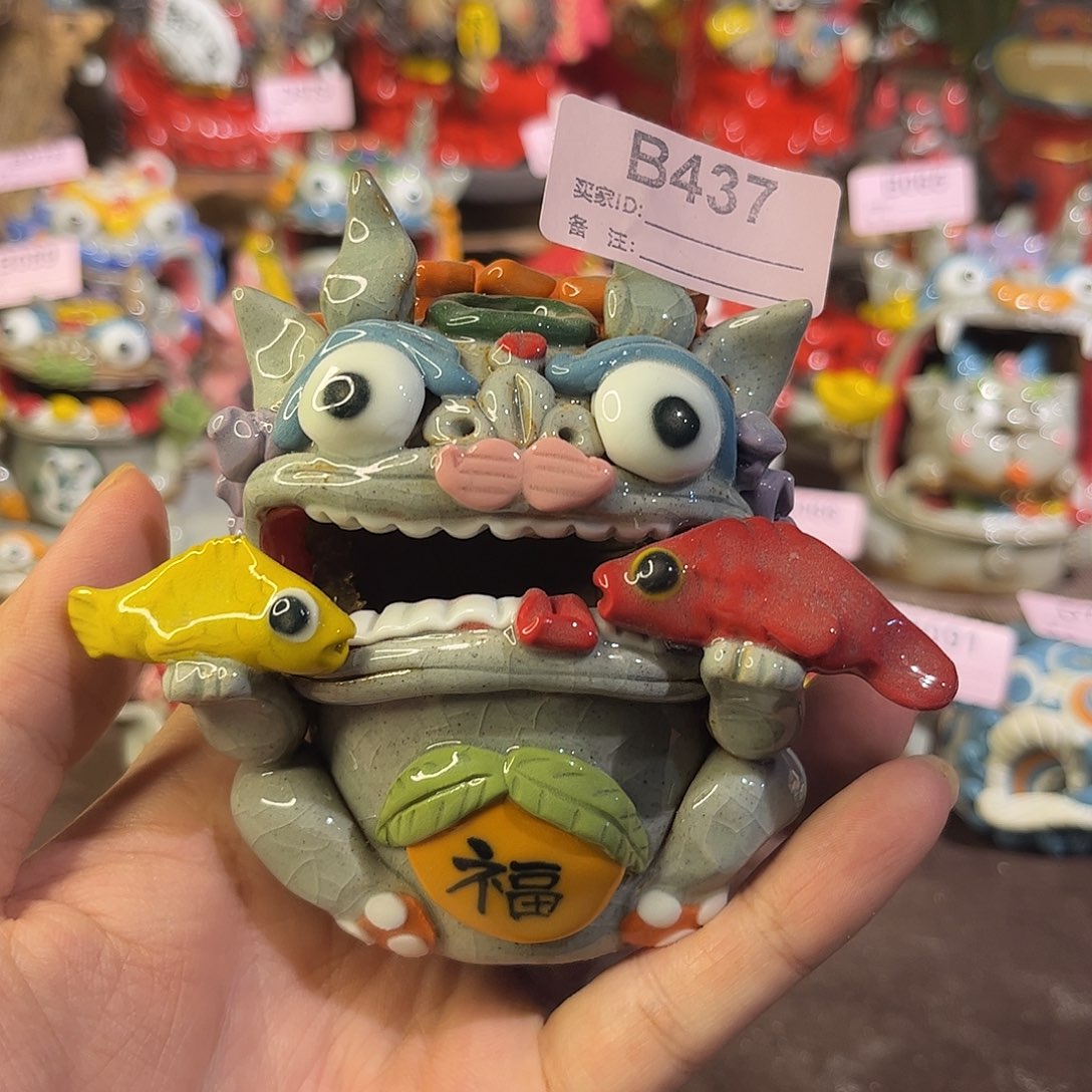 泥塑纯手工茶宠摆件