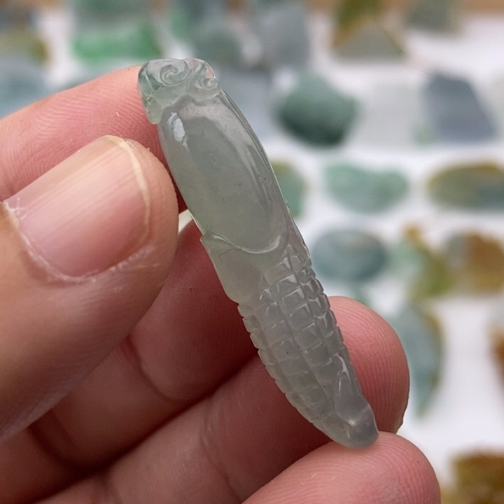 定制翡翠未镶嵌翡翠玉米