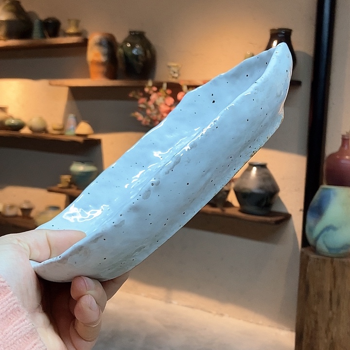 盘景德镇高温颜色釉盘