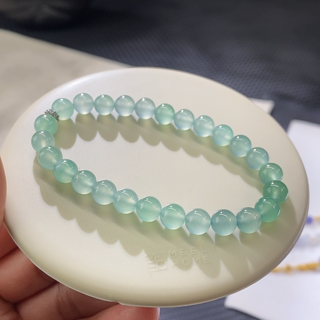 翡翠手链未镶嵌手串