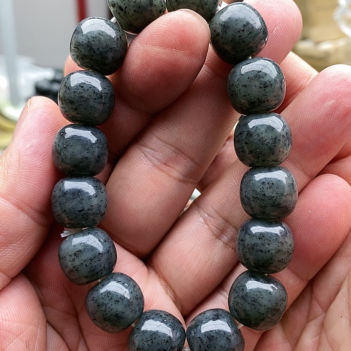 【闪购商品】未镶嵌手链和田玉14青花