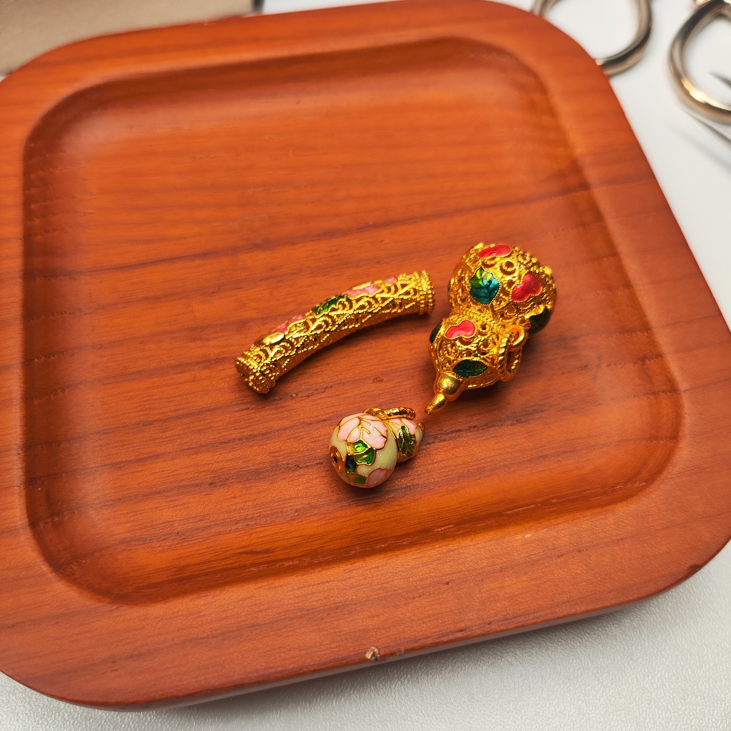 足金999珐琅彩葫芦