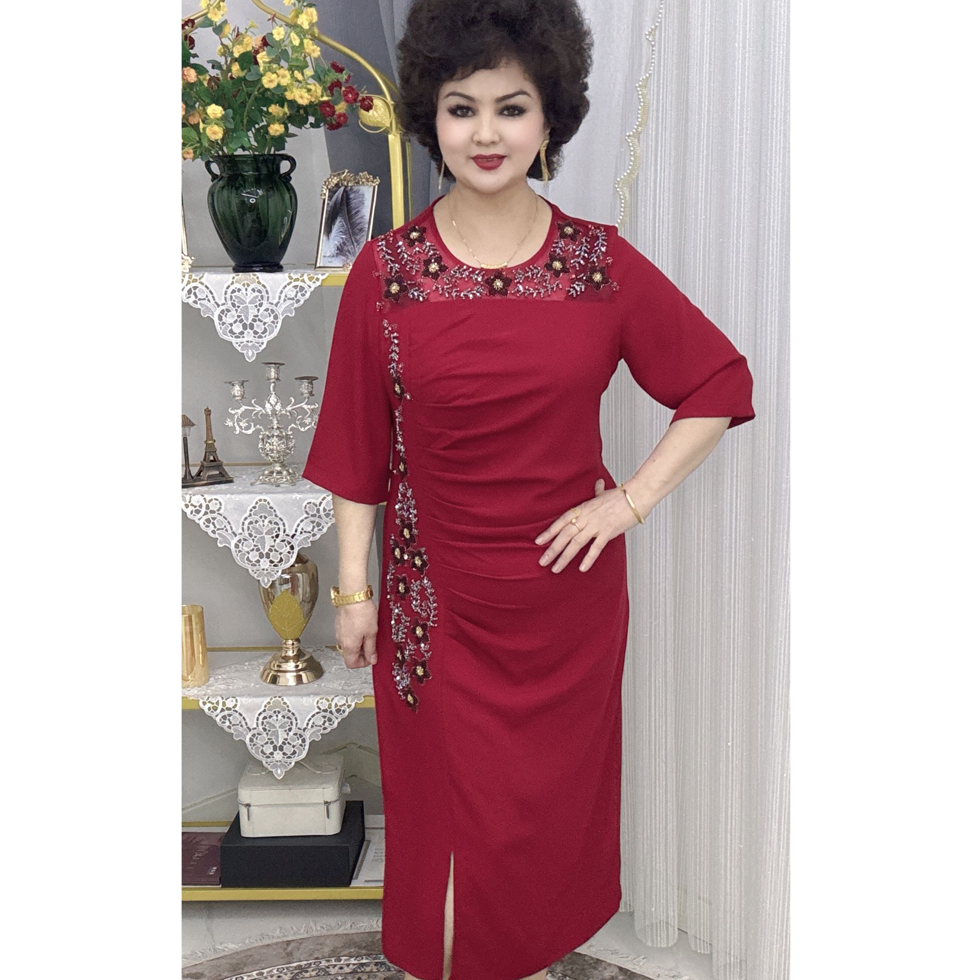 女装连衣裙显瘦气质时尚夏季长款003