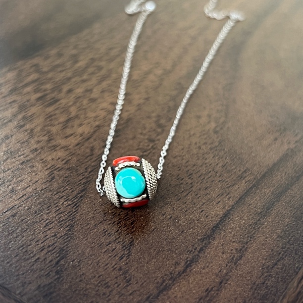 链子925银 锁骨链纯银旭日吊坠项链蒙古民族风纯手工本年礼物299