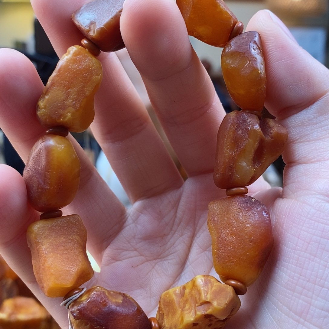 琥珀手链未镶嵌手串