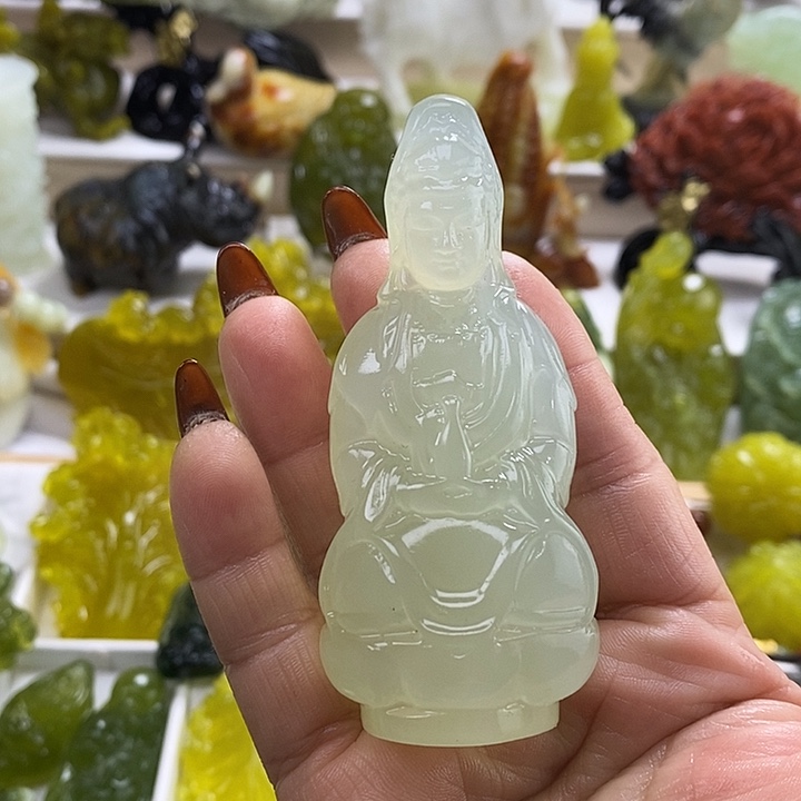 蛇纹石玉未镶嵌手把件