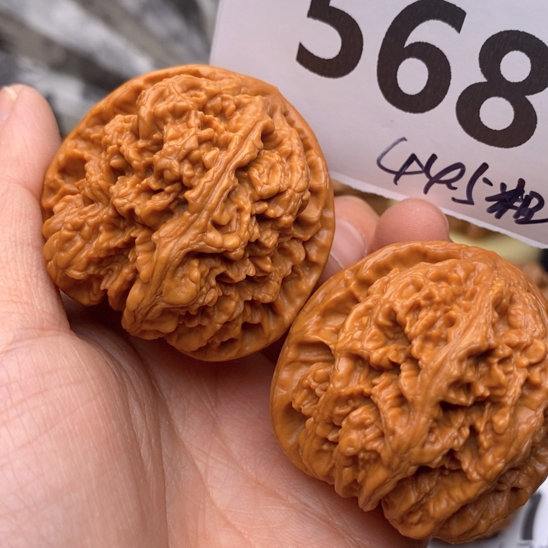 文玩核桃把件568号44.5粗筋