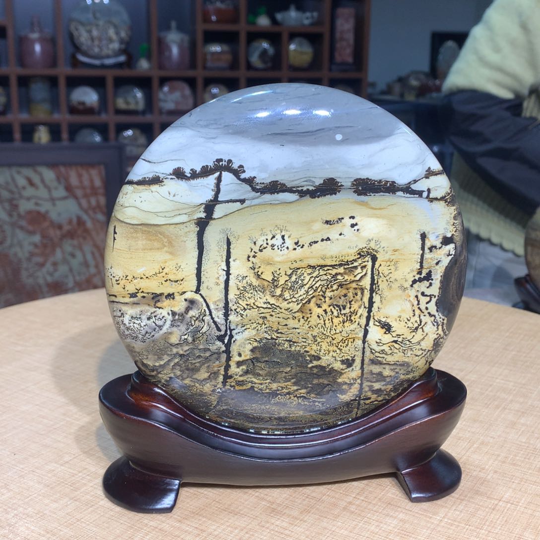 紫砂广西国画石，观赏收藏