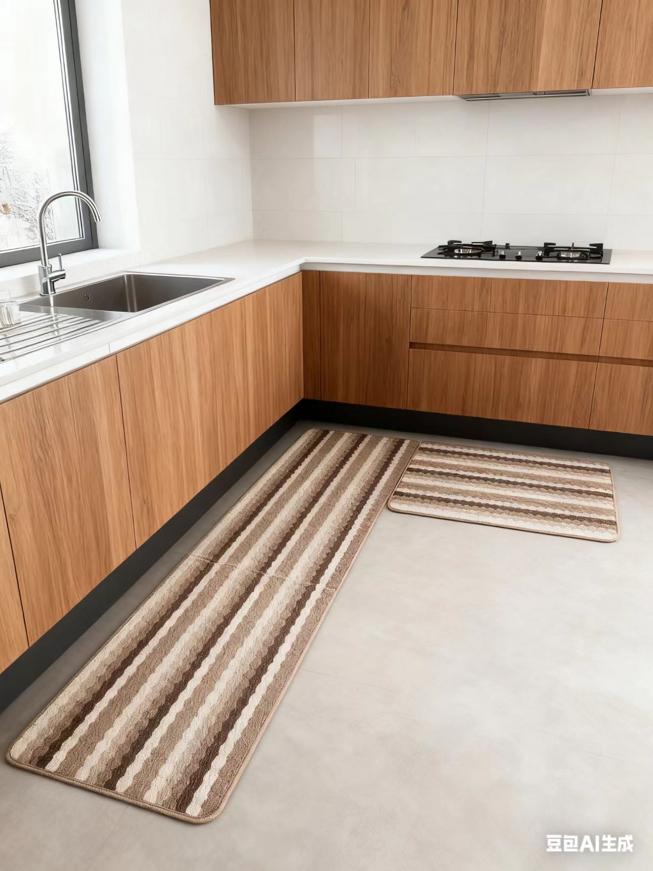 厨房专用长条防滑防油地垫垫子可擦免洗吸水耐脏进门门口脚垫