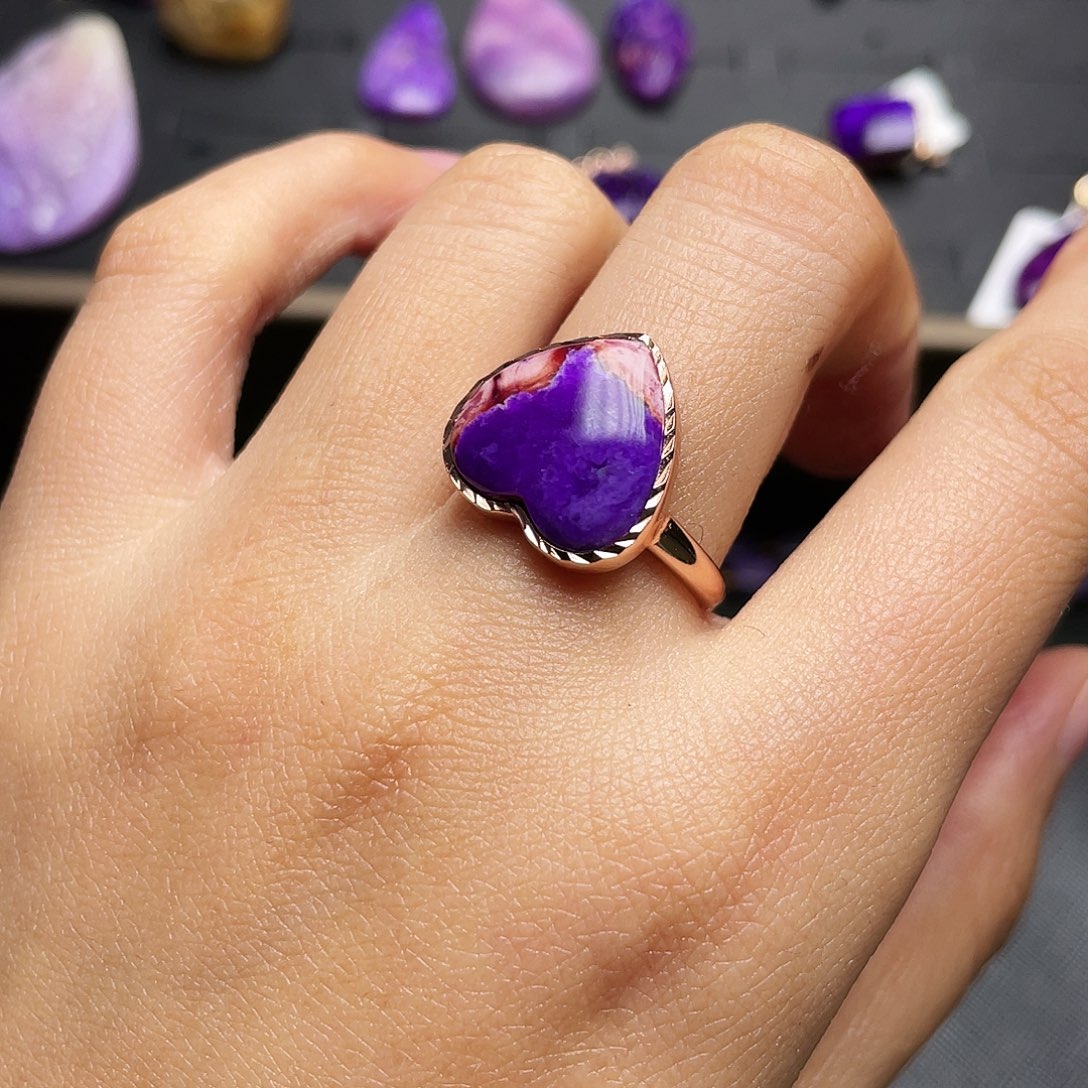 苏纪石（舒俱来）戒指银S925镶嵌