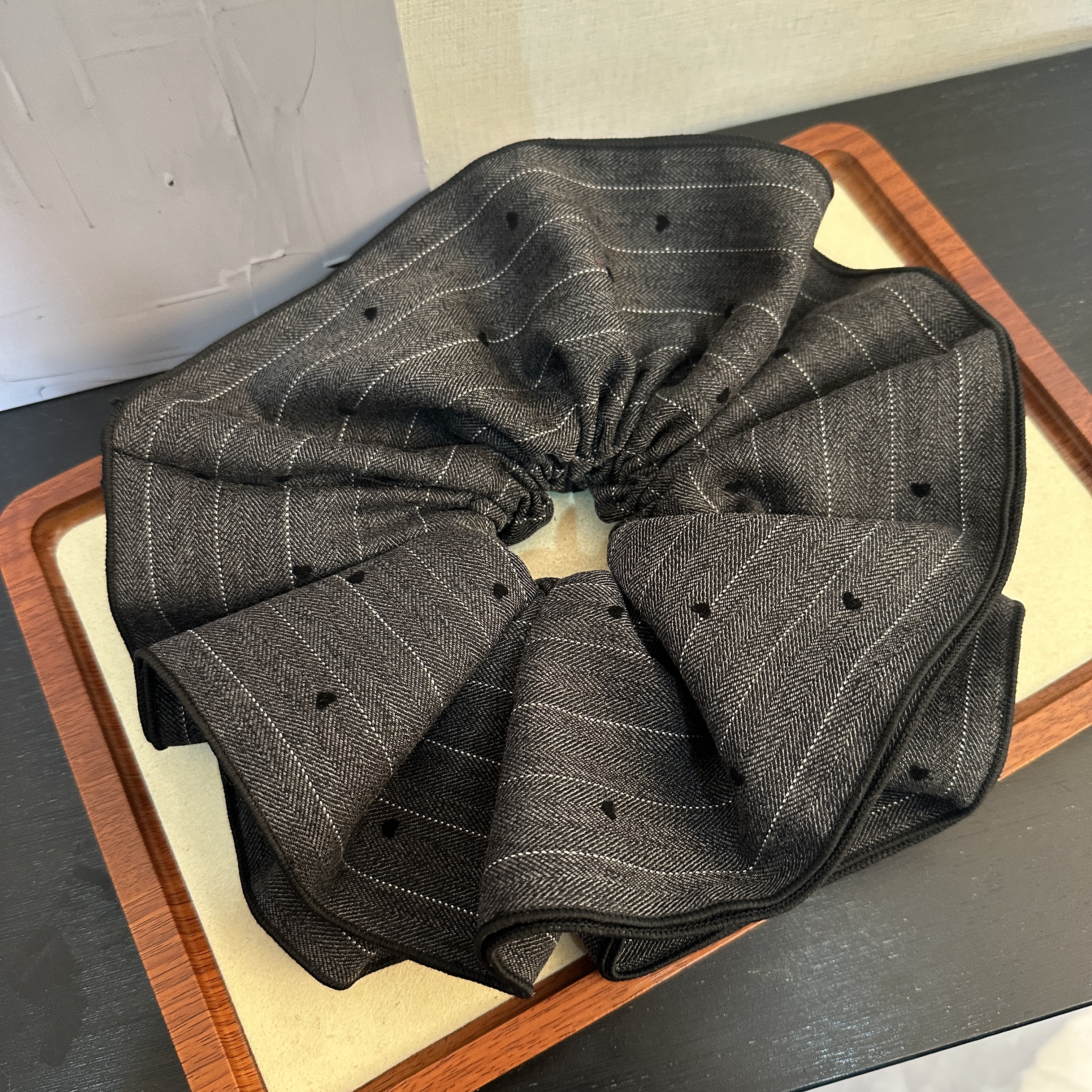 女甜美风原创设计日韩发圈发绳发饰黑色灰色白色