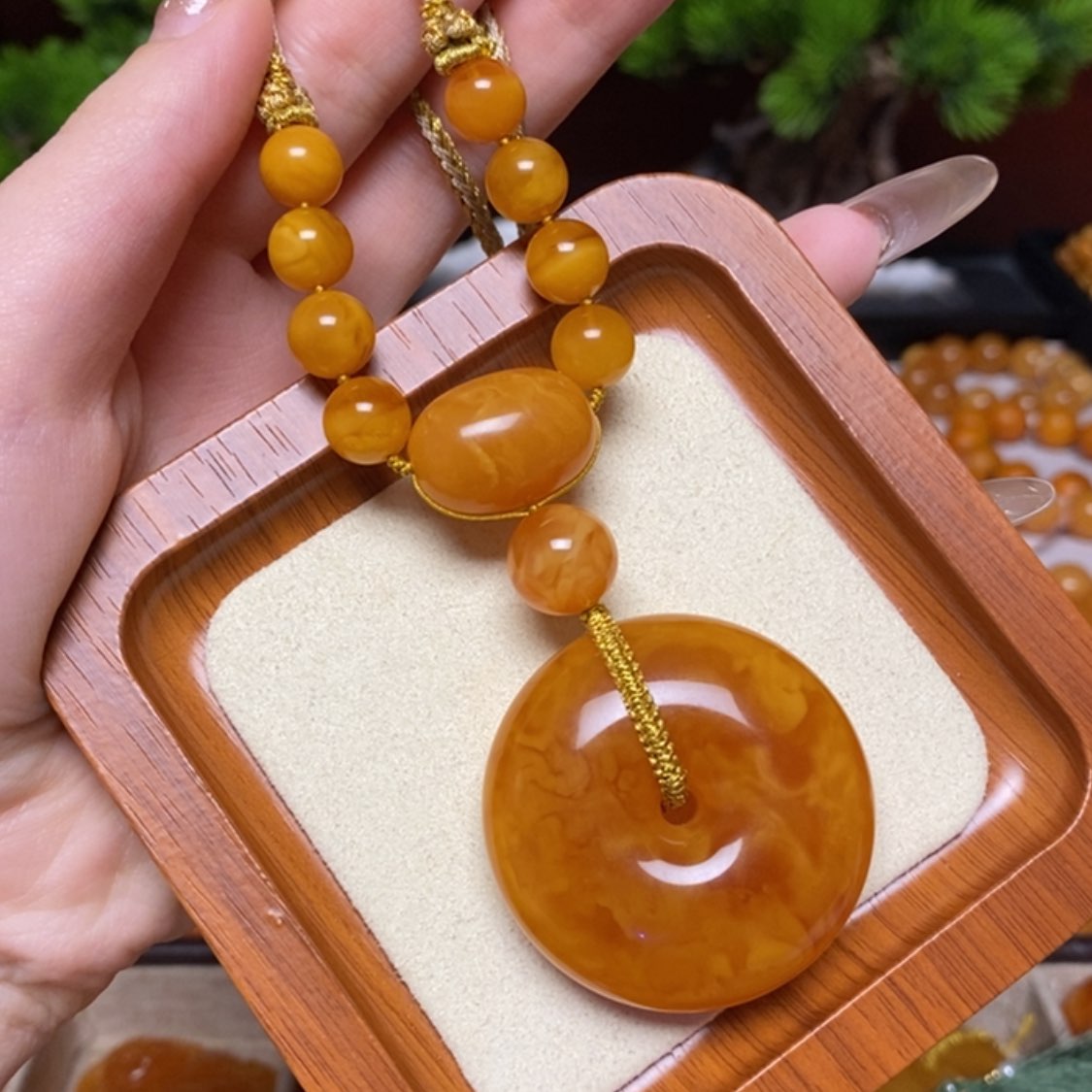 【闪购商品】蜜蜡颈饰未镶嵌项链