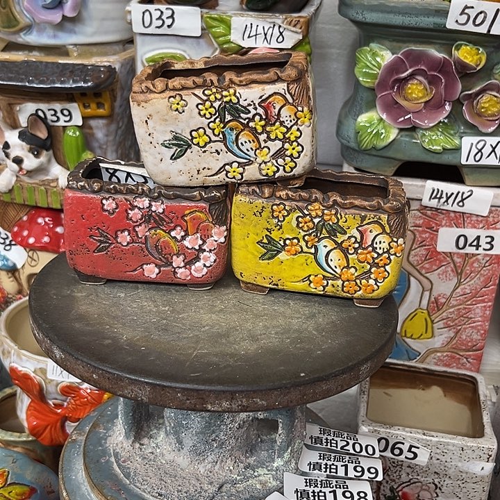 粗陶材质多肉花盆