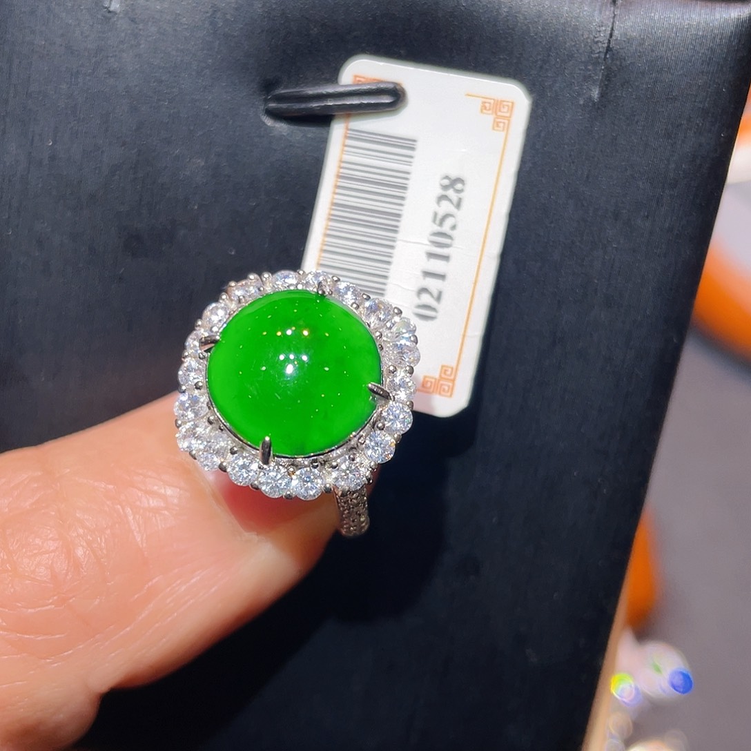 翡翠银S925镶嵌颈饰