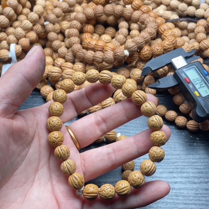 六***顺核桃手串/手链散籽批发小桃核100