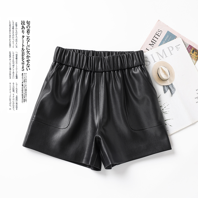 海宁真皮皮裤 春夏季皮短裤女 KFLD-1601#
