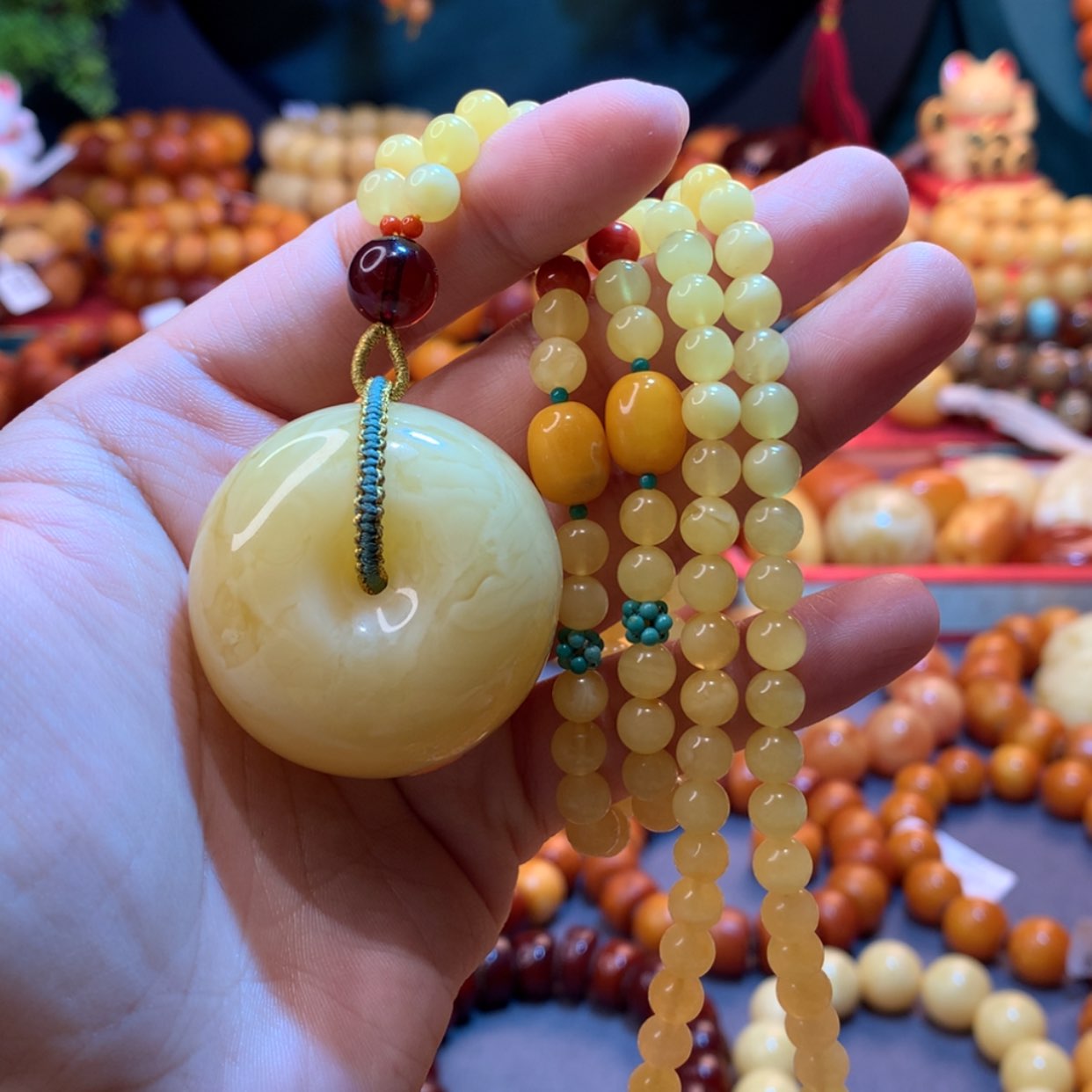 【闪购商品】蜜蜡吊坠(赠链)未镶嵌蜜蜡吊坠