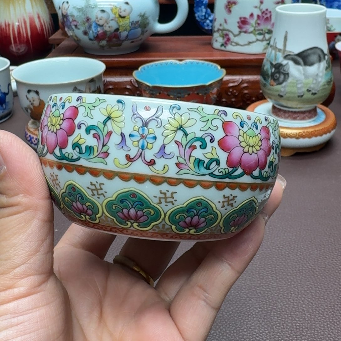 瓷片景德镇仿古手工制作精品展示