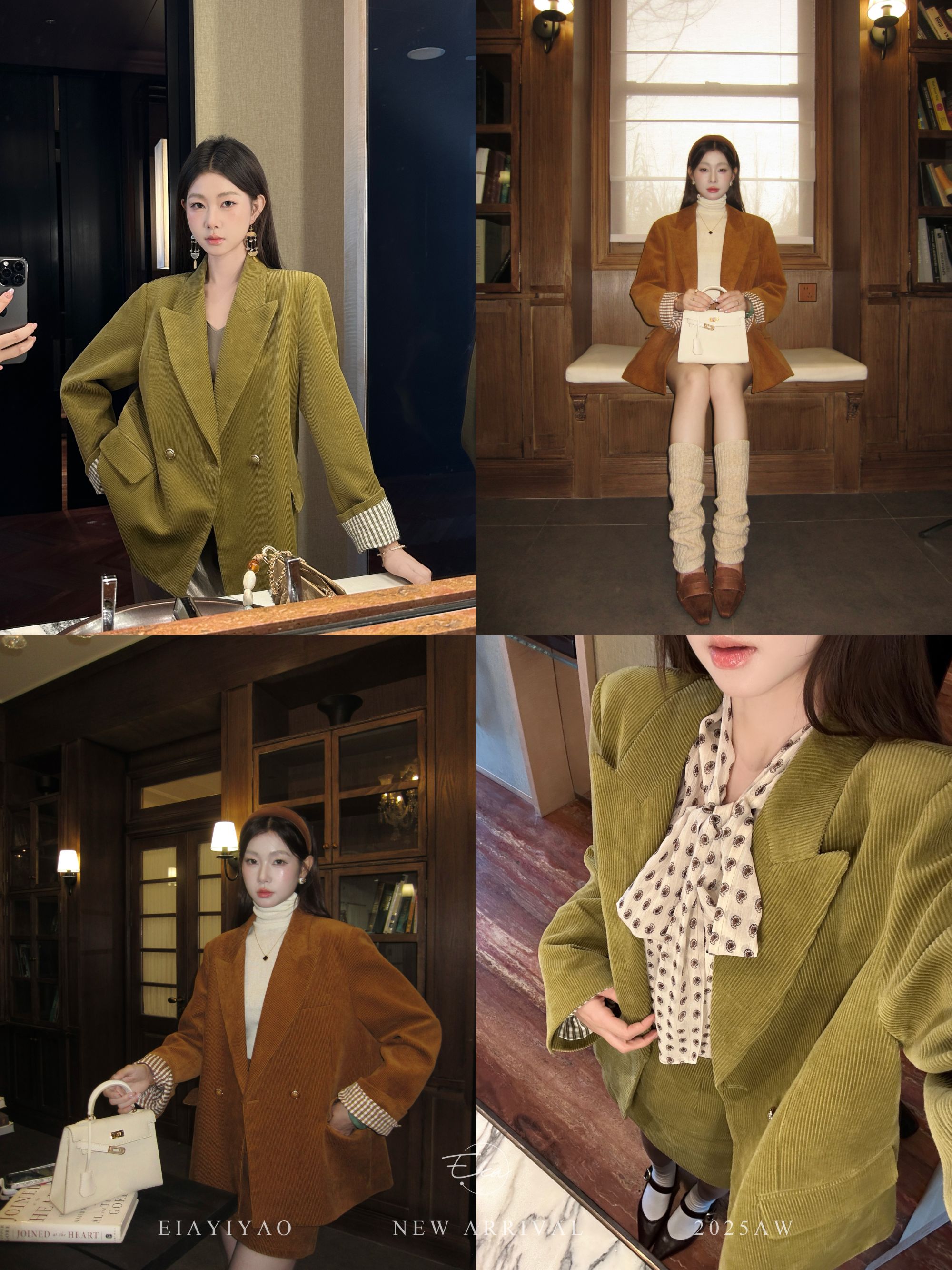 EIA一尧【都柏林】100棉复古廓形高级西装外套戗驳领气质休闲松弛秋