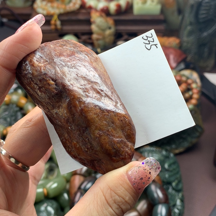 岫岩河磨玉（透闪石质玉）手把未镶嵌