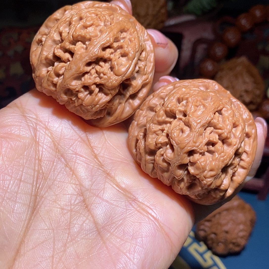 文玩核桃把件45粗筋